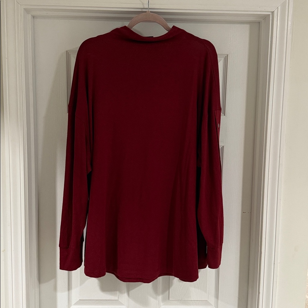 LANE BRYANT long sleeved turtle neck with faux button sleeeves - Picture 4 of 4
